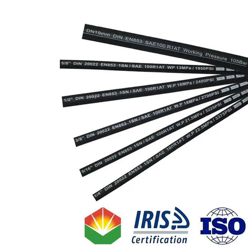 High Pressure Wire Braided Hydraulic Hose EN853-1SN-1 and SAE100 R1