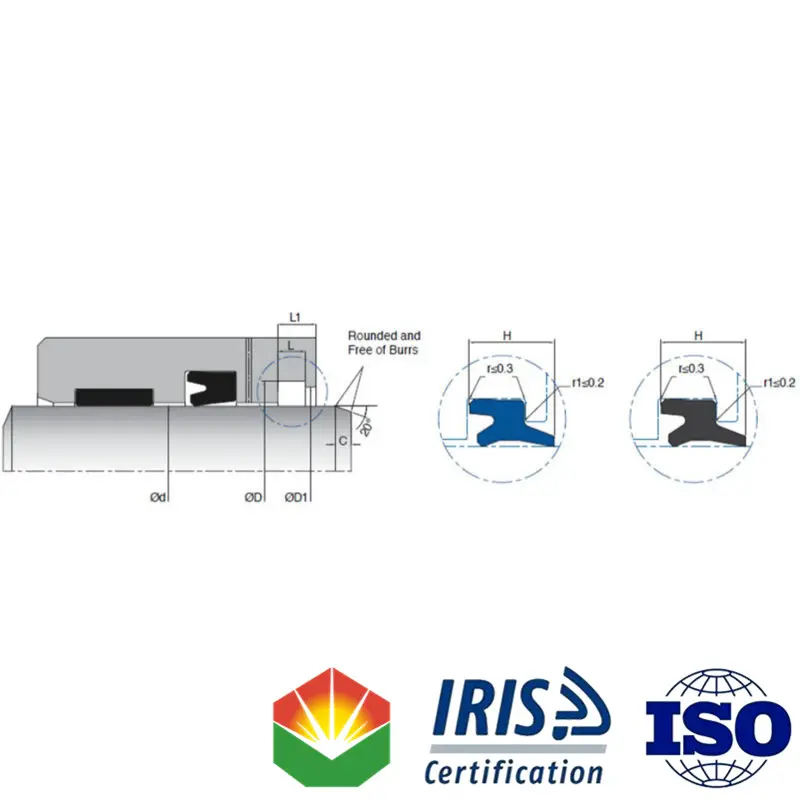 KL-93 PU Double Lip Wiper Seal With Excellent Protection Against Contamination