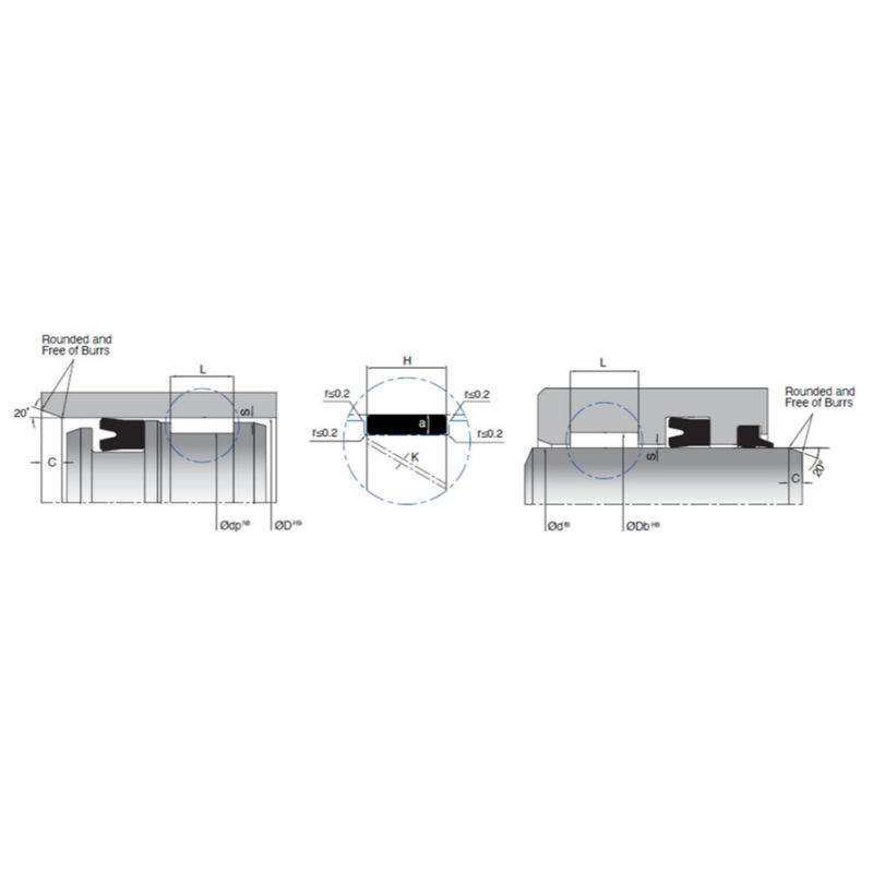 KLT Carbon Filled PTFE Guide Strip Hydraulic Guiding Elements