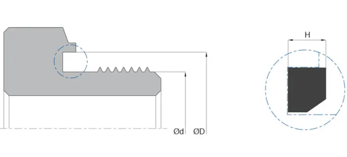 K87 Fluid Connector Seal Custom NBR Elastomer Seal Dimensional Stable 0
