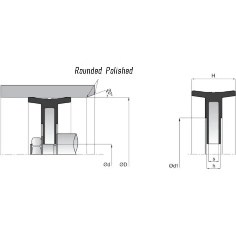NBR Pneumatic Piston Seal Double Acting High Friction Resistant