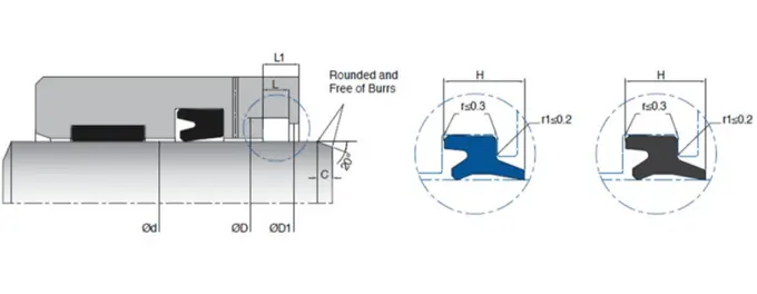 KL-93 PU Double Lip Wiper Seal With Excellent Protection Against Contamination 0
