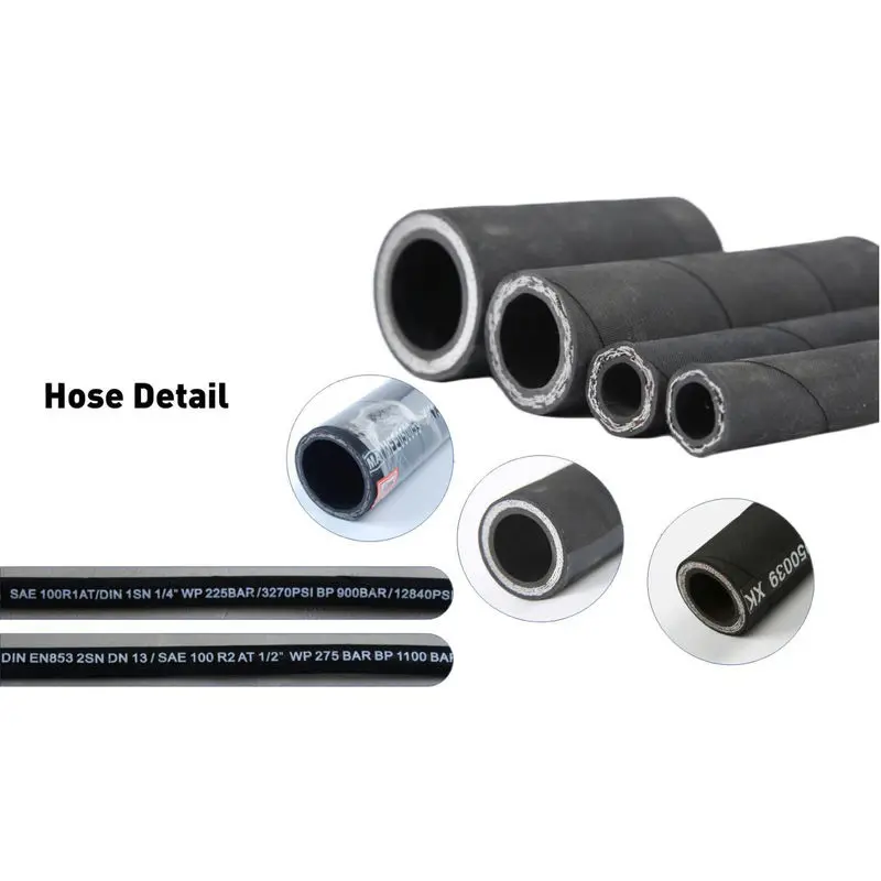 SAE 100 R12 Spiral Hydraulic Hose High Pressure For Petroleum Based Hydraulic Oils