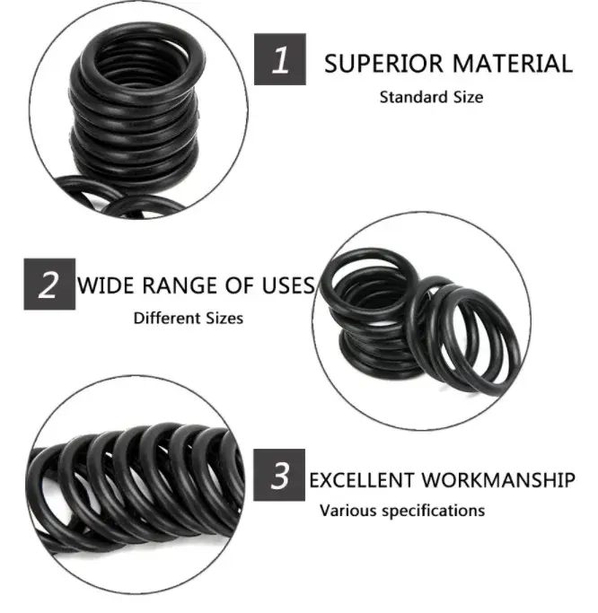 High Temperature Resistant O Rings Wear Resistant Nitrile Rubber O Rings 0
