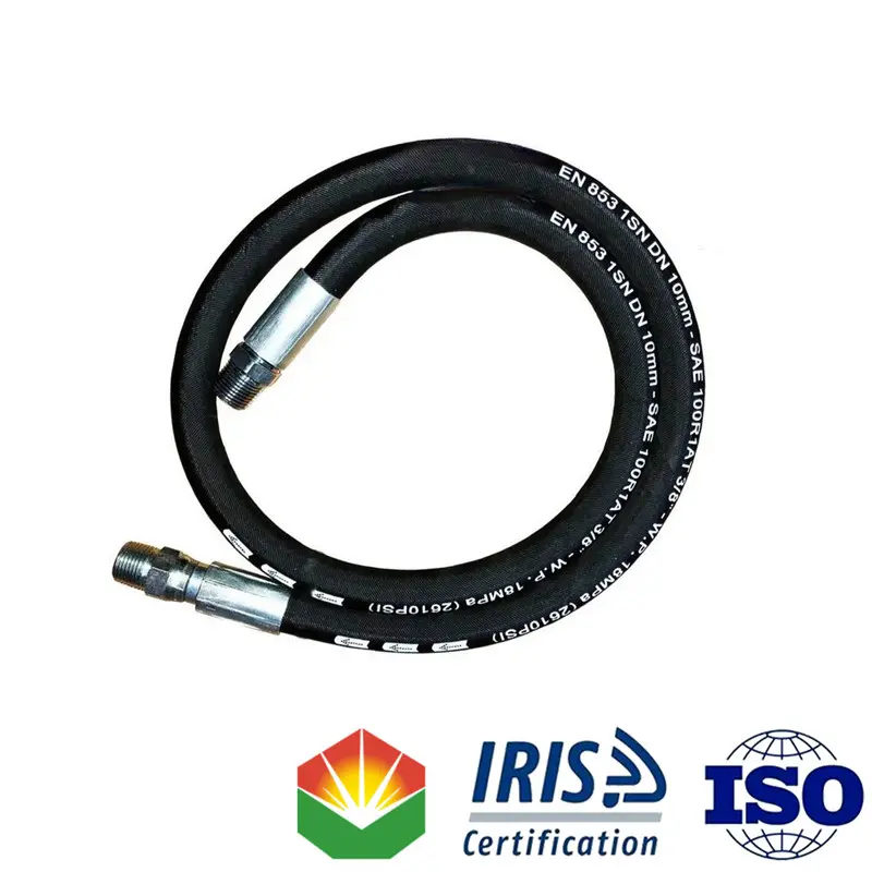 High Pressure Wire Braided Hydraulic Hose EN853-1SN-1 and SAE100 R1