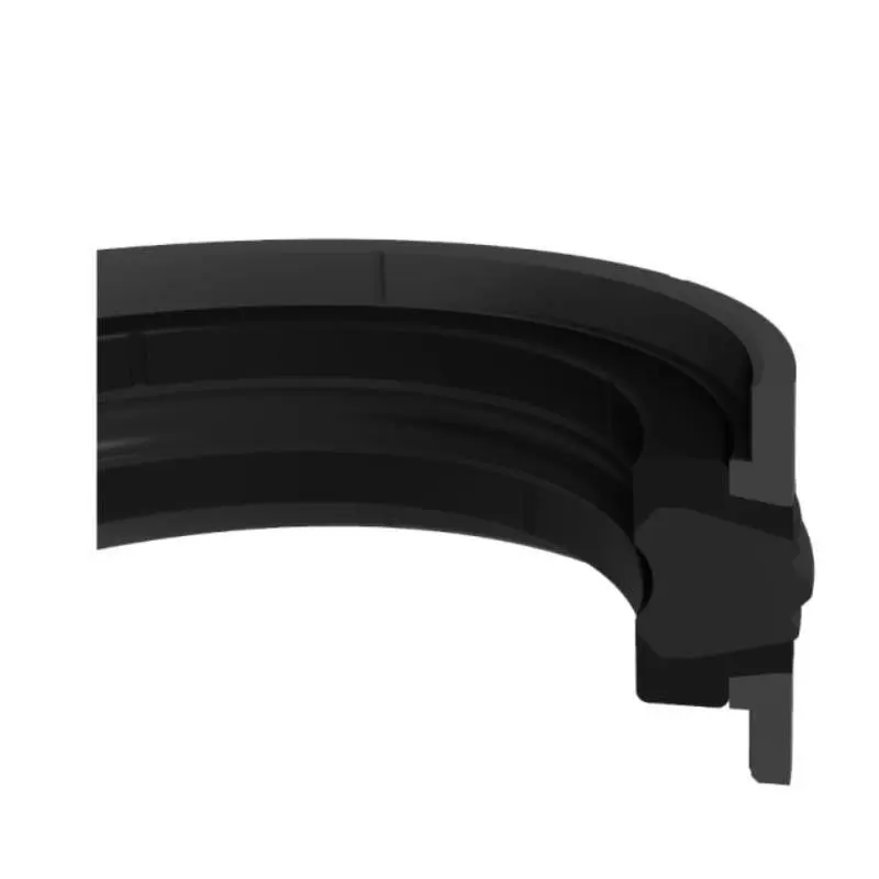 Double Acting Compact Piston Seal For Mobile Machinery / Construction Machinery