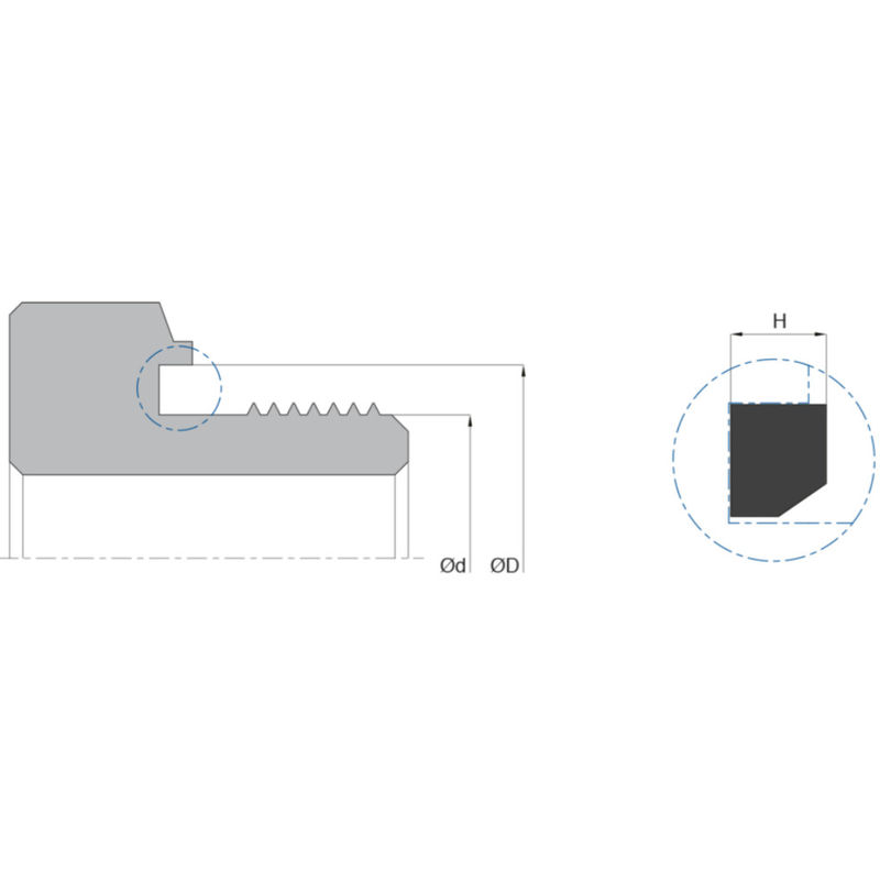 K87 Fluid Connector Seal Custom NBR Elastomer Seal Dimensional Stable
