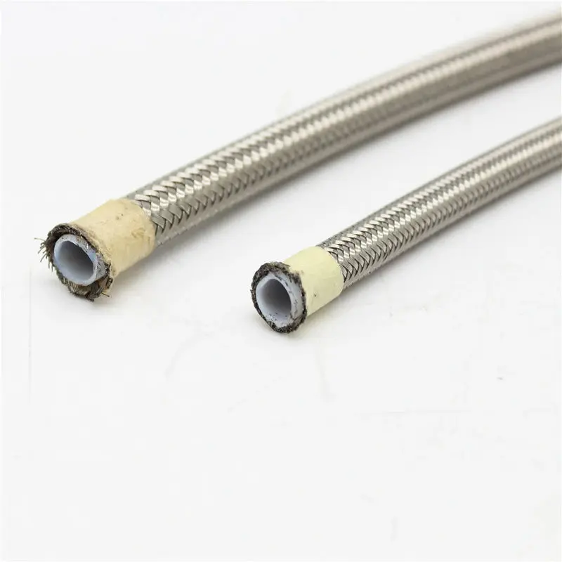 304 Stainless Steel Braided Flexible Gas Hose High Pressure Water PTFE Braided Hose