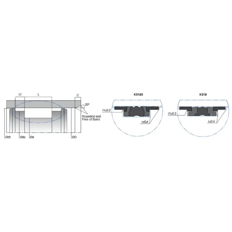 Forklift Hydraulic Piston Seals Low Friction With NBR Profile Ring