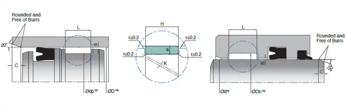Low Swelling Hydraulic Guide Ring Composite Guiding Elements For Presses 0