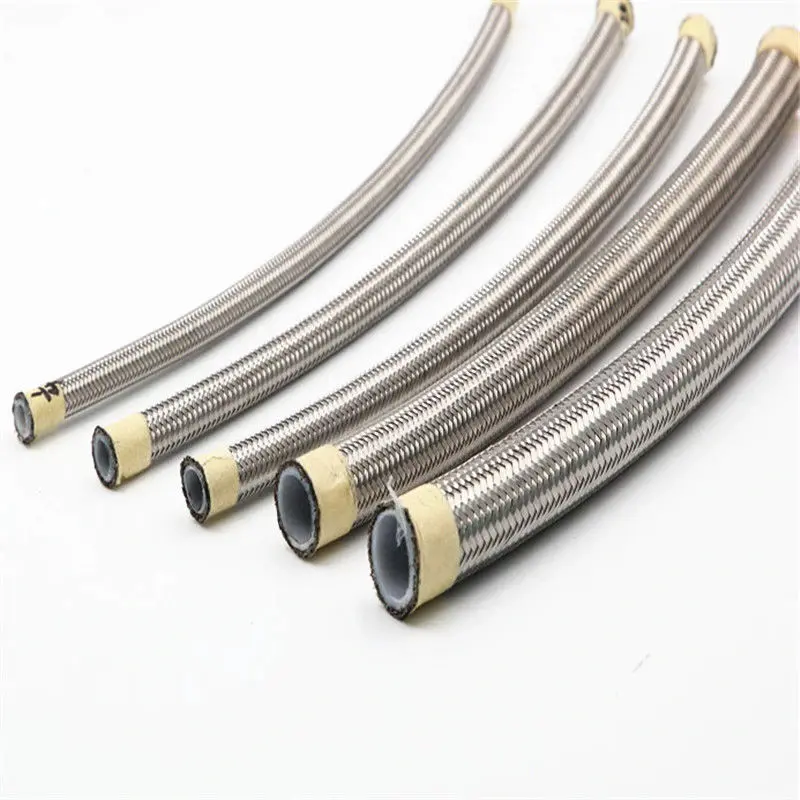 304 Stainless Steel Braided Flexible Gas Hose High Pressure Water PTFE Braided Hose