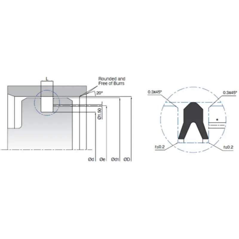 Safe Pneumatic Piston Seals Types Low Friction For Double Acting Cylinder